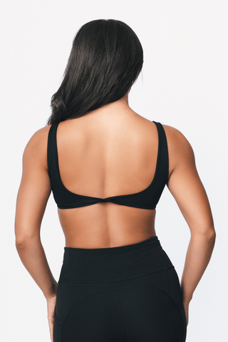 TENCEL sports bra Sempre Twist by Bellissima black